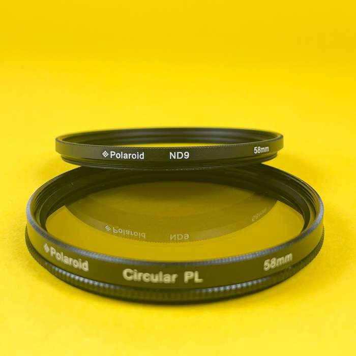 Polaroid set filtrů + pouzdro | CPL + ND9 58mm