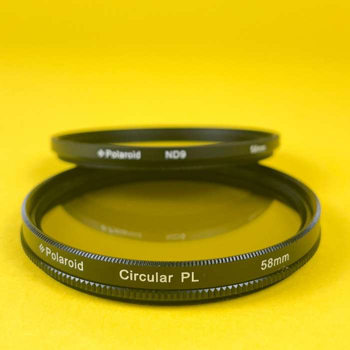 Polaroid set filtrů + pouzdro | CPL + ND9 58mm