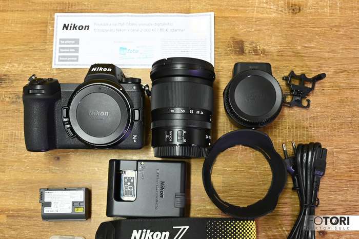 Nikon Z6 + 24-70/4 mm + FTZ + XQD 64GB + 4x čistění