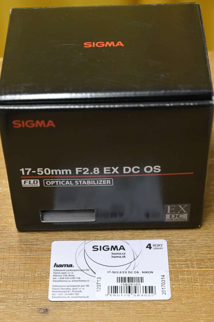 Sigma 17-50mm f/2,8 EX DC OS HSM pro Nikon | 15629100