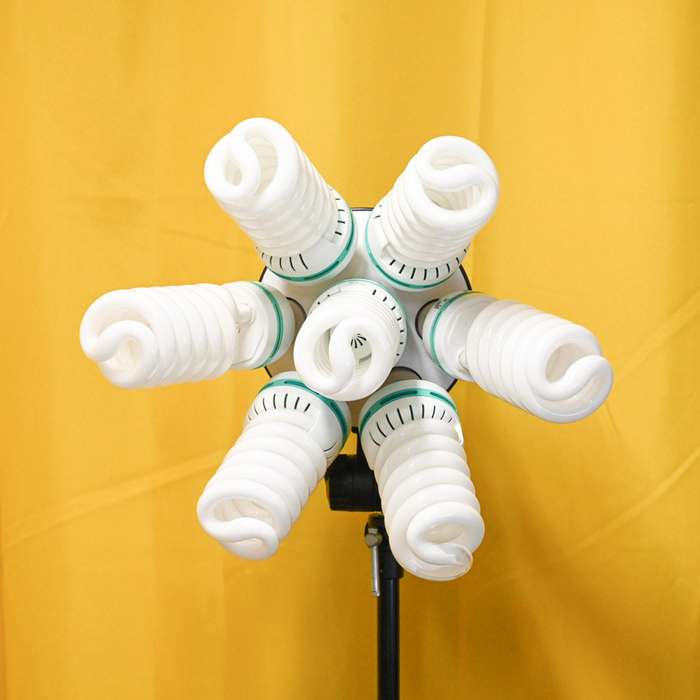 Trvalé denní světlo 600w  7x85W se softboxem - průměr 80cm | 16100785