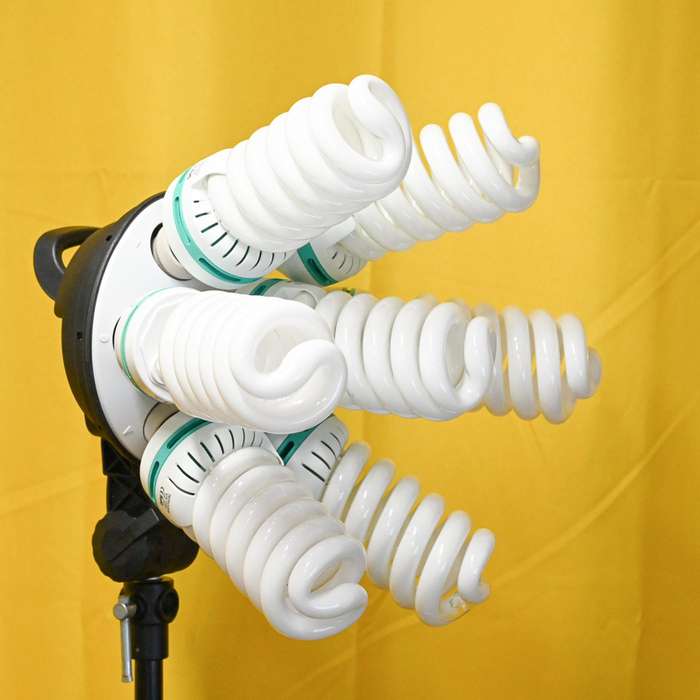 Trvalé denní světlo 600w  7x85W se softboxem - průměr 80cm | 16100785