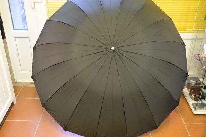 Stříbrný parabolický deštník 4studio SUO-60 (150cm)