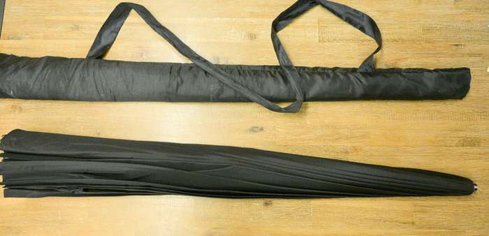 Stříbrný parabolický deštník 4studio SUO-60 (150cm)