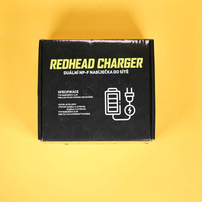 REDHEAD Duální nabíječka pro Sony NP-FM50/F960 baterie