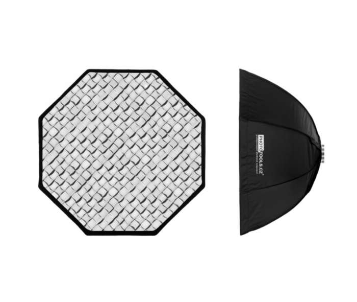 Phototools Octabox KS 95 cm deštníkový s voštinou, adaptér Bowens