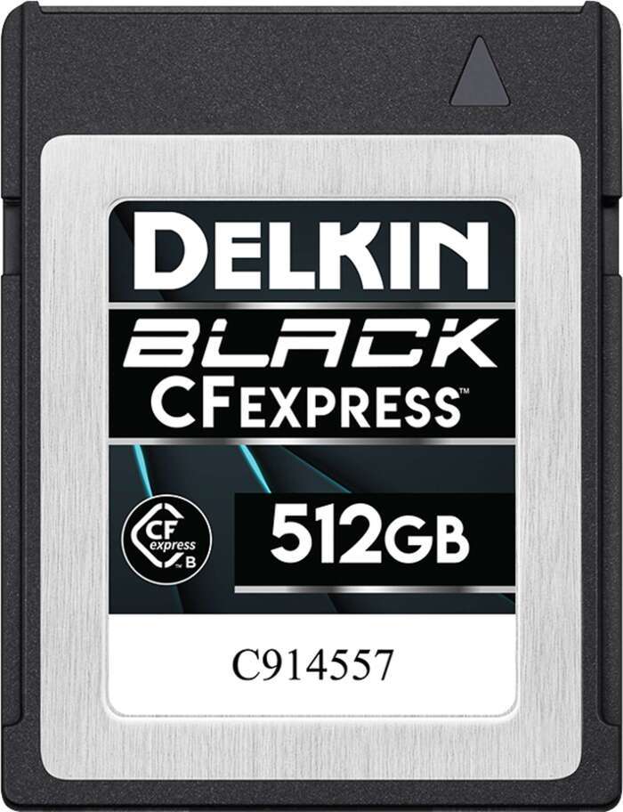 Delkin CFexpress BLACK R1645/W1405 512GB | CFexpress B