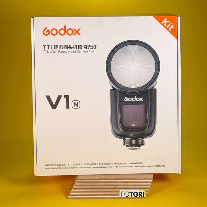 Godox V1 pro Nikon + sada příslušenství pro blesk kruhové blesky
