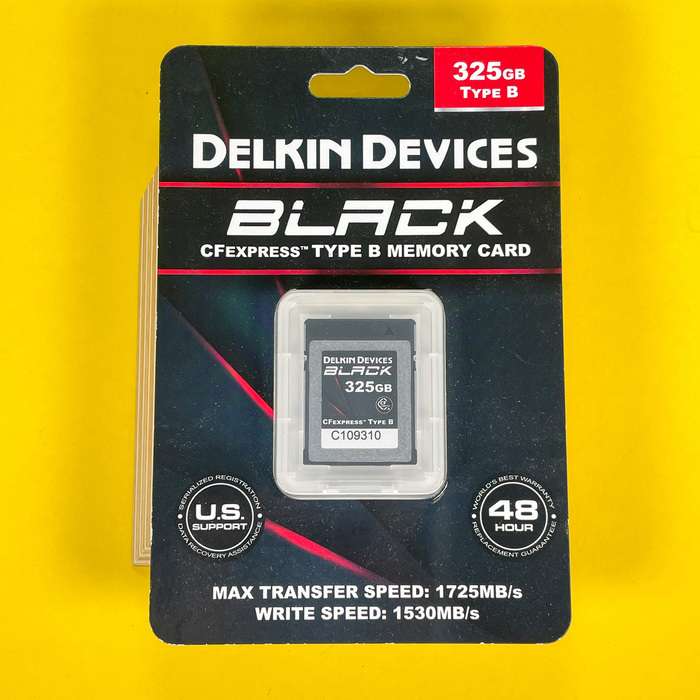 Delkin CFexpress Black R1725/W1530 MB/s 325GB | CFexpress B