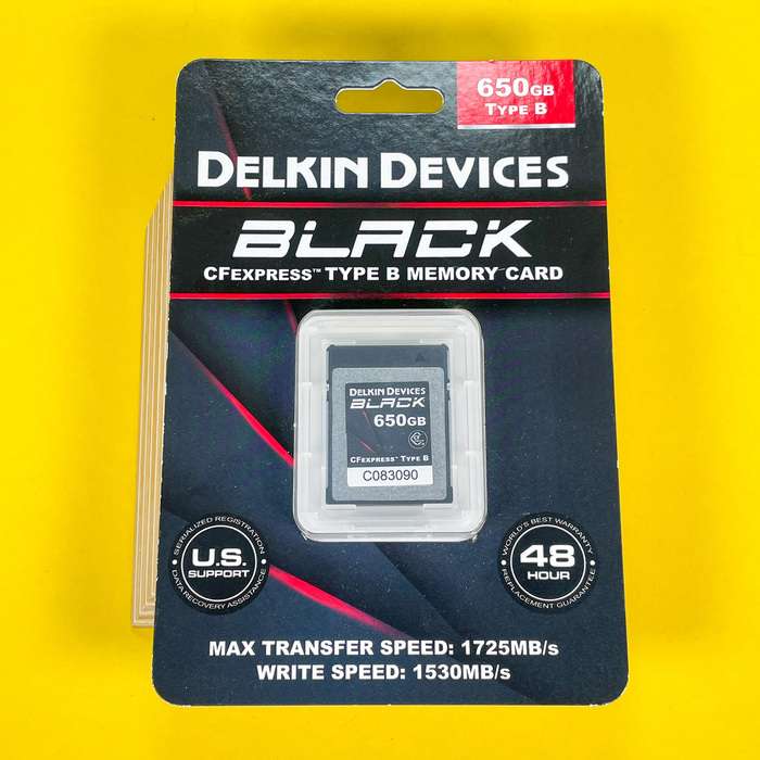 Delkin CFexpress Black R1725/W1530 MB/s 650GB | CFexpress B