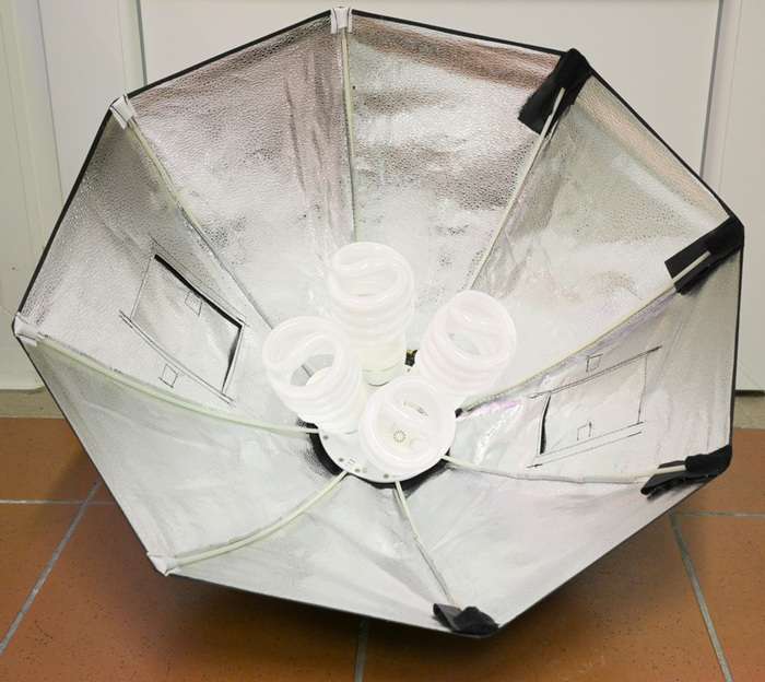 Falcon Eyes LHD-B455 trvalé denní světlo 4x55W - průměr 70cm