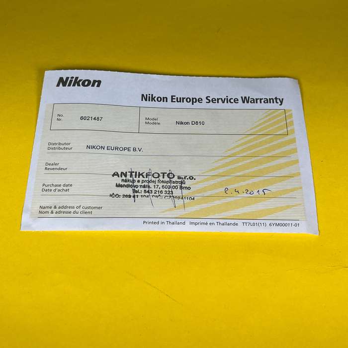 Nikon D810 + L-plate | 6021487