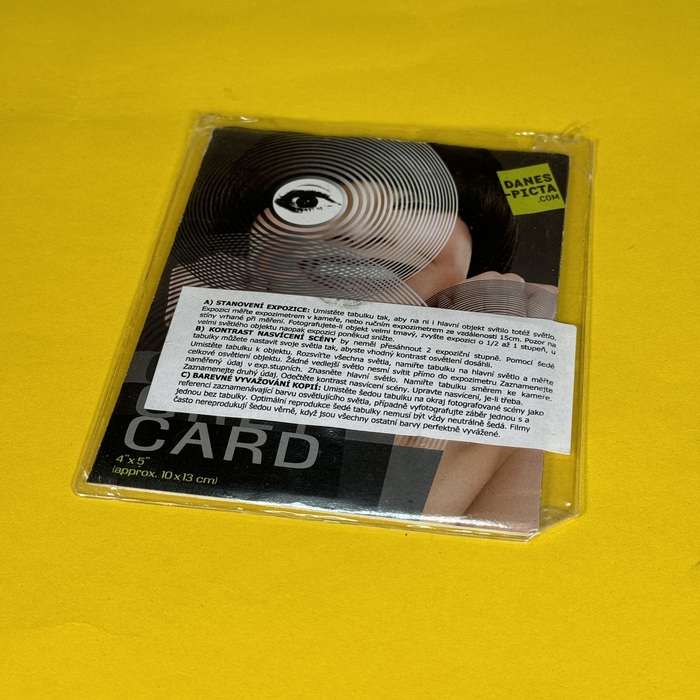 Grey card 4x5" | šedá kalibrační deska 10x13cm