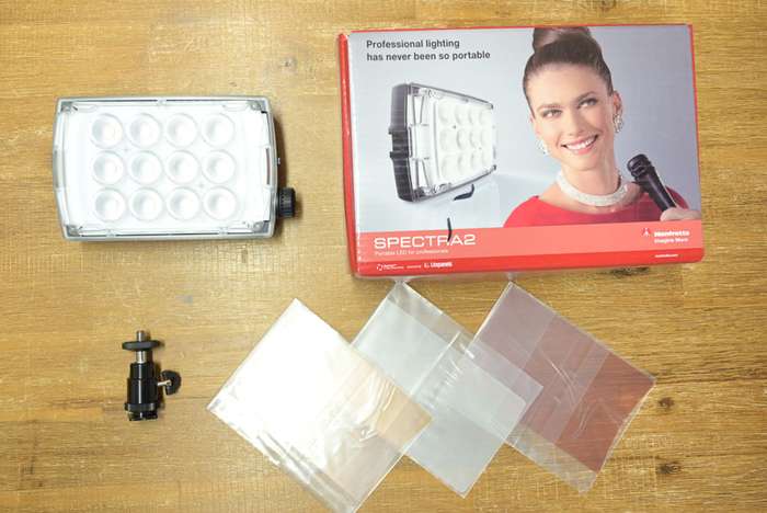 Manfrotto MLSPECTRA2, LED světlo 5600K + adapter na Sony F baterie