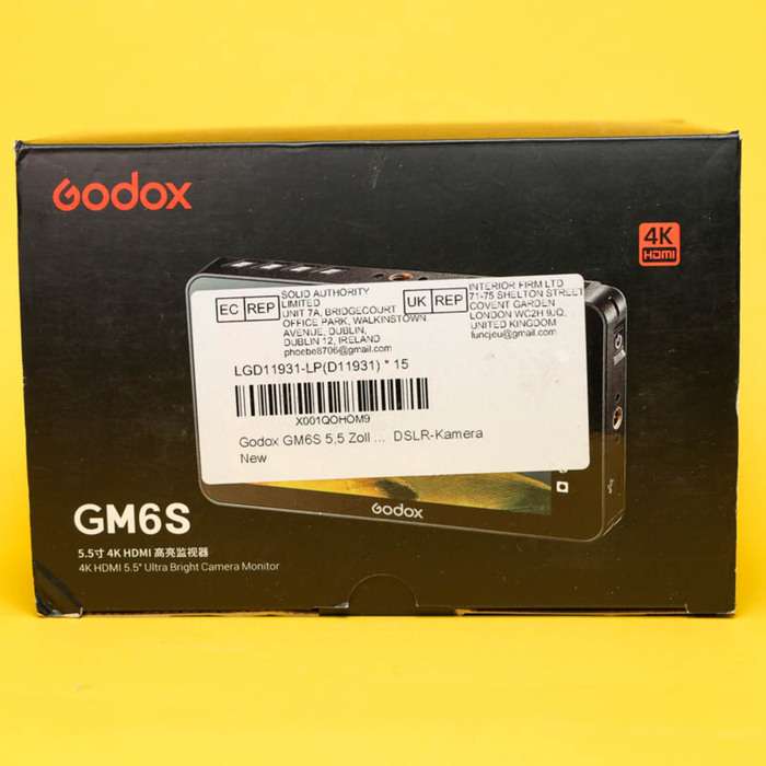 Godox GM6S Ultra Bright Camera Monitor 4K HDMI 5.5″ + Baterie NP-F770/750