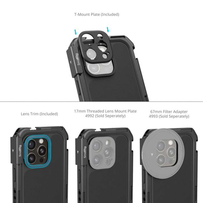 SmallRig 5007 Mobile Dual Handheld Kit for iPhone 16 Pro