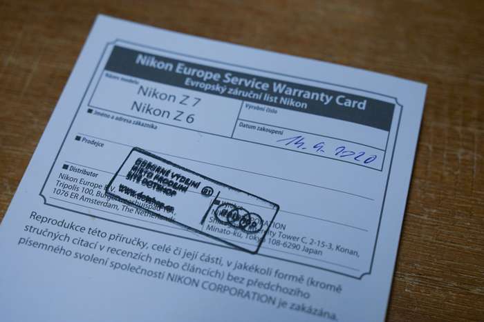 Nikon Z6 | 6074570 | závěrka 2500