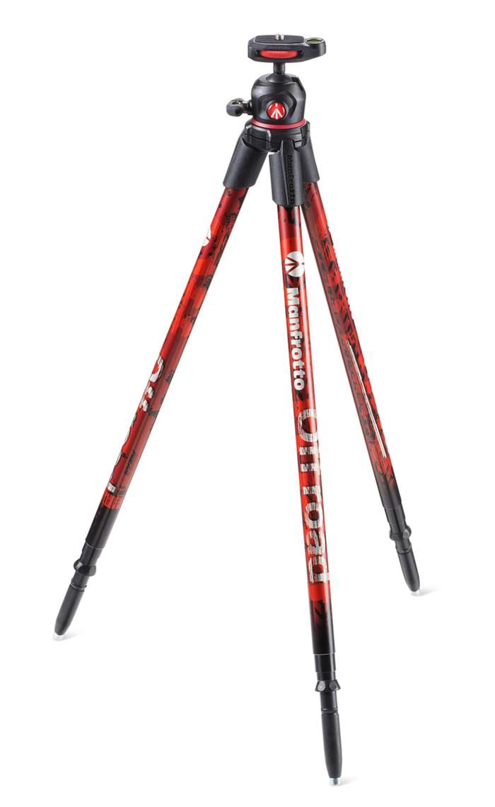 Manfrotto OFF ROAD - stativ červený