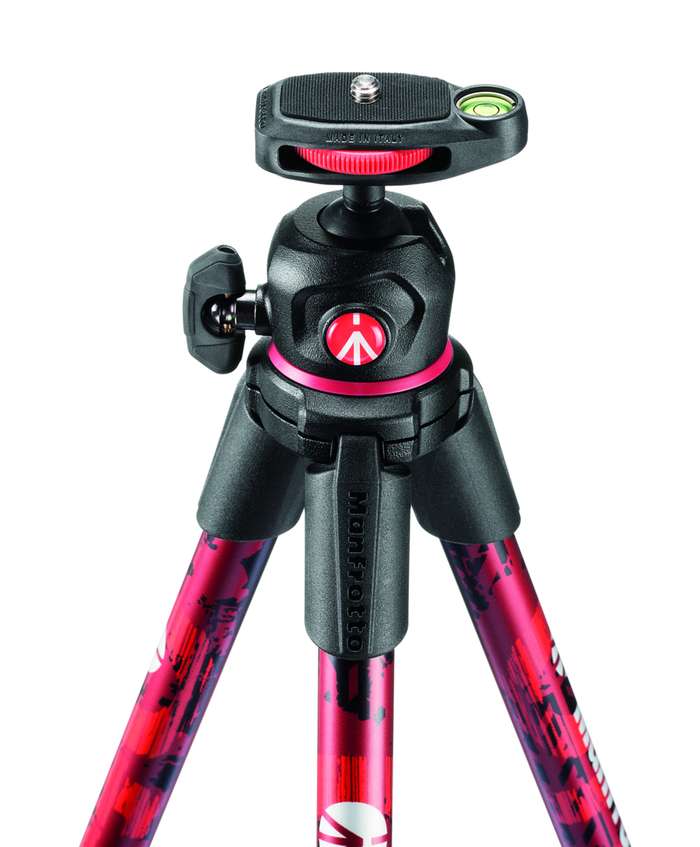 Manfrotto OFF ROAD - stativ červený