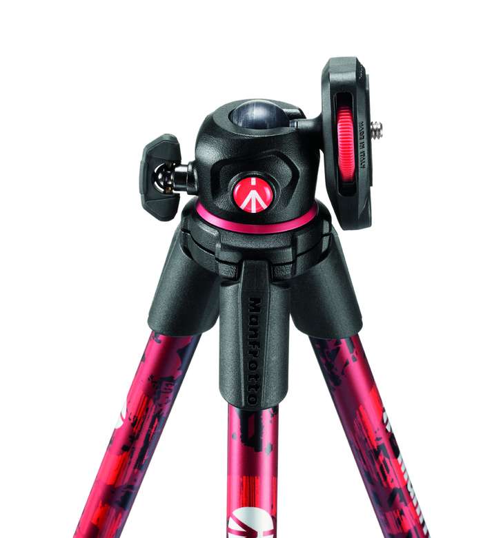 Manfrotto OFF ROAD - stativ červený
