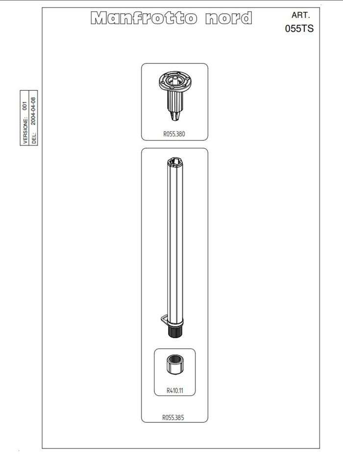Manfrotto 055TS sloupek