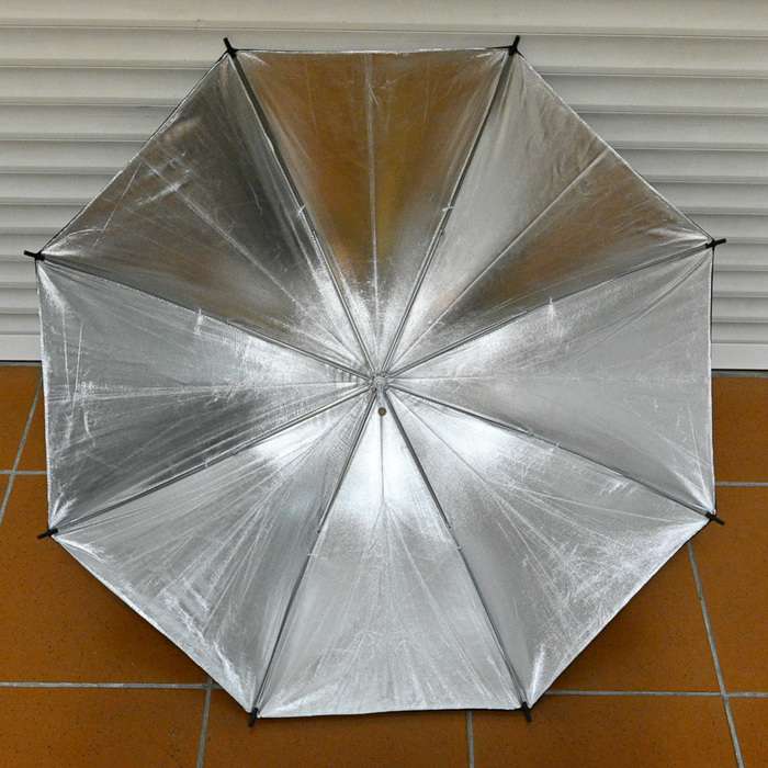 Odrazný deštník stříbrný 90 cm