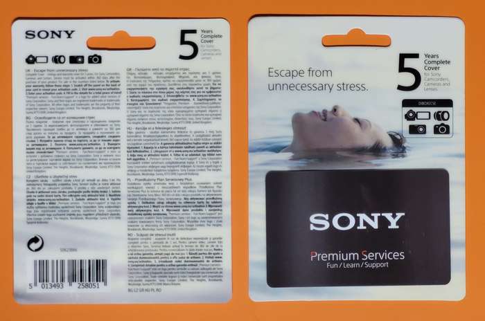 SONY prodloužená záruka + 3 roky