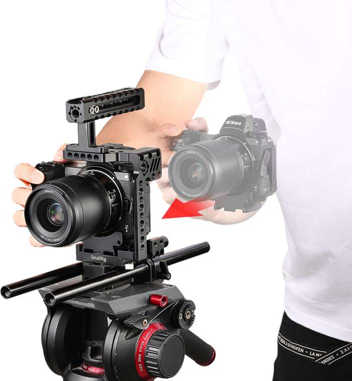 Smallrig Half Cage QR Nikon Z5, Z6/Z7 & Z6II/Z7II CCN2262 | polo klec pro FF Nikon Z