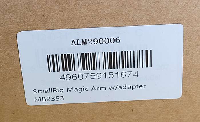 Smallrig 2353 Magic Arm Double Ballh  2x 1/4  +  cold shoe adapter