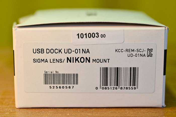 Sigma USB Dock Nikon F