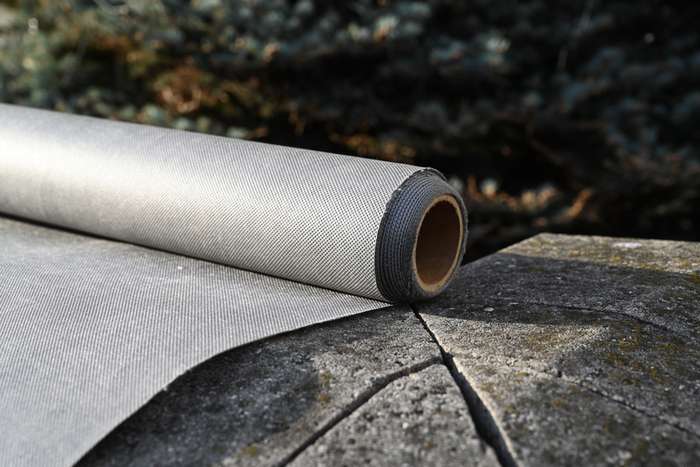 Pozadí šedé - netkaná textilie - šíře 1,95 m