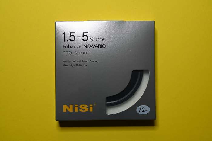Nisi Filter ND-Vario 1,5-5 Stops Pro Nano 72 mm | rozbaleno