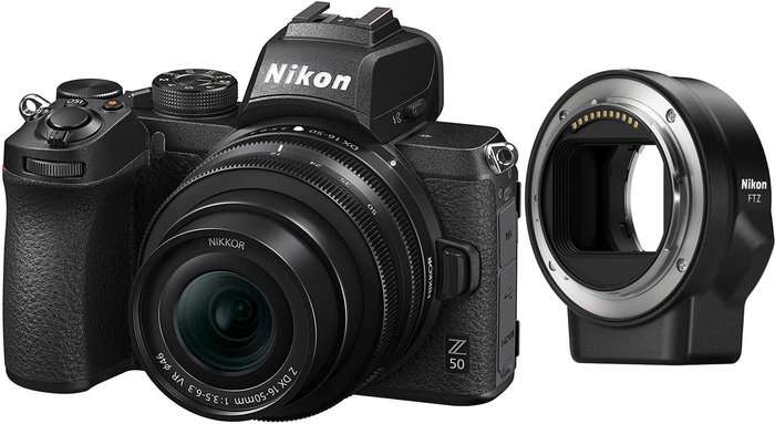 NIKON Z50 + 16-50 MM + BATOH A BRAŠNA