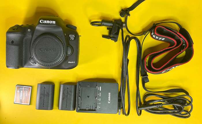Canon EOS 7D Mark II + 2x neorigo baterie + CF 64 GB | 53021006349