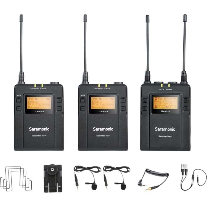 Saramonic UwMic9 Kit2 - (RX9 + TX9 + TX9)