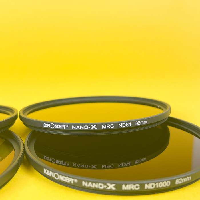 K&F Concept - Set ND filtrů Nano X MRC | ND4 | ND8 | ND64 | ND1000 - 82 mm