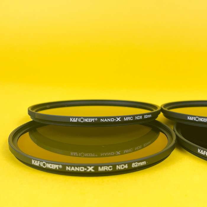 K&F Concept - Set ND filtrů Nano X MRC | ND4 | ND8 | ND64 | ND1000 - 82 mm