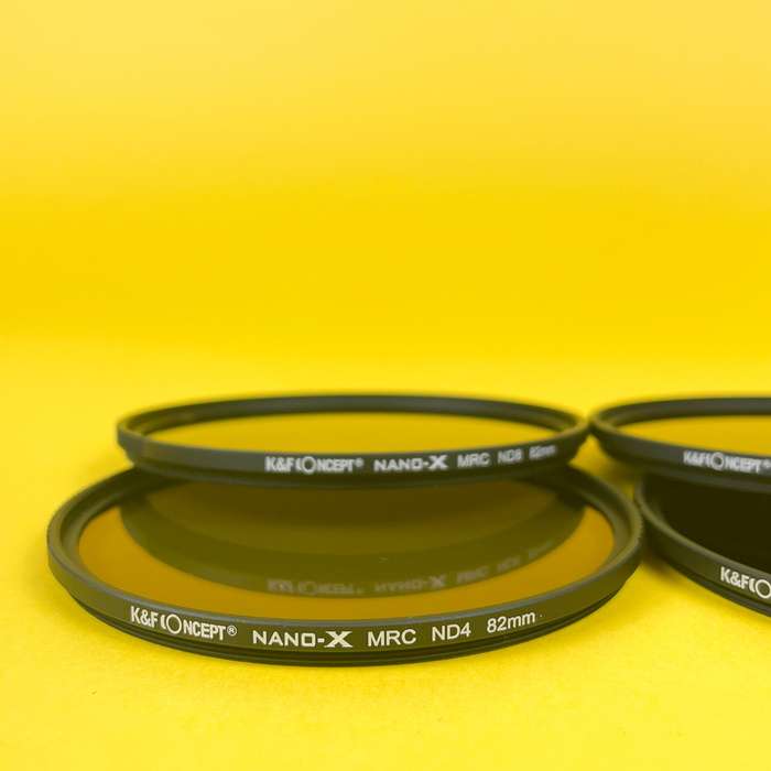 K&F Concept - Set ND filtrů Nano X MRC | ND4 | ND8 | ND64 | ND1000 - 82 mm