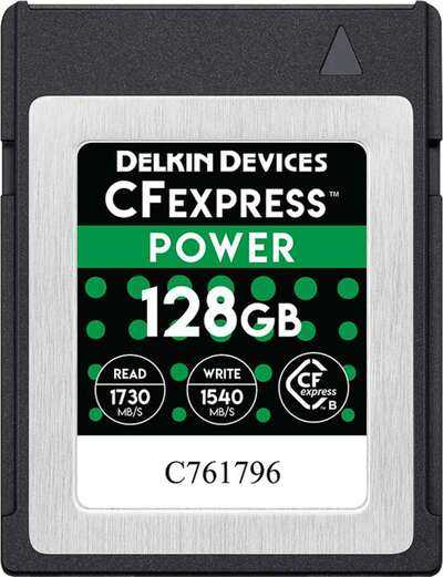 Delkin CFexpress Power R1730/W1540 128 GB | CFexpress B
