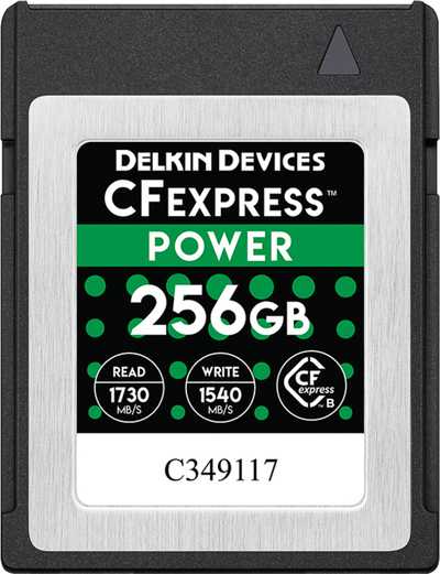 Delkin CFexpress Power R1730/W1540 256 GB | CFexpress B