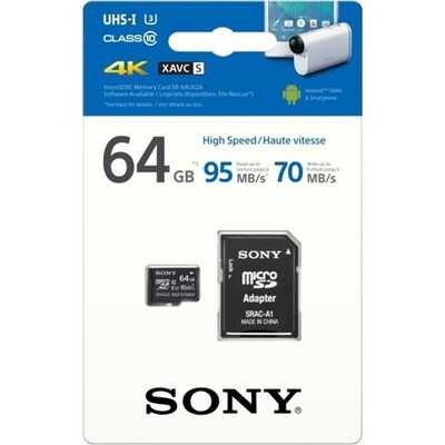 Sony Micro SDXC Expert 64GB UHS-I U1 (95MB/s) + adapter
