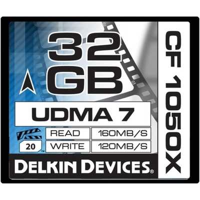 Delkin Devices 32GB CompactFlash 1050X UDMA 7 Cinema Memory Card