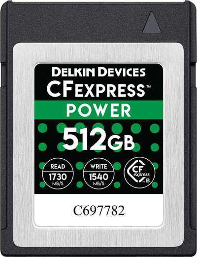 Delkin CFexpress Power R1730/W1540 512 | CFexpress B karta