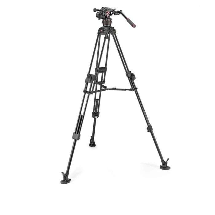 Manfrotto Nitrotech 608 + 645 Fast Twin Alu Tripod | video stativ