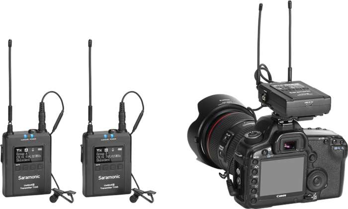 Saramonic UwMic9S Kit 2 (TX+TX+RX) | 2x  UHF bezdrátové mikrofony | stereo