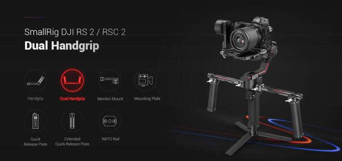 Smallrig 3027 Dual Handgrip  pro  Ronin RS2/RSC2