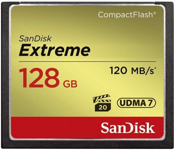 SanDisk CompactFlash Extreme 128GB 120 MB/s