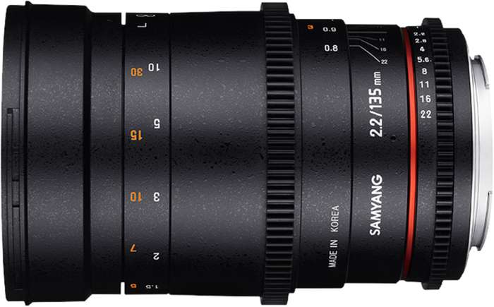 Samyang 135 mm T/2,2 VDSLR ED UMC Canon EF