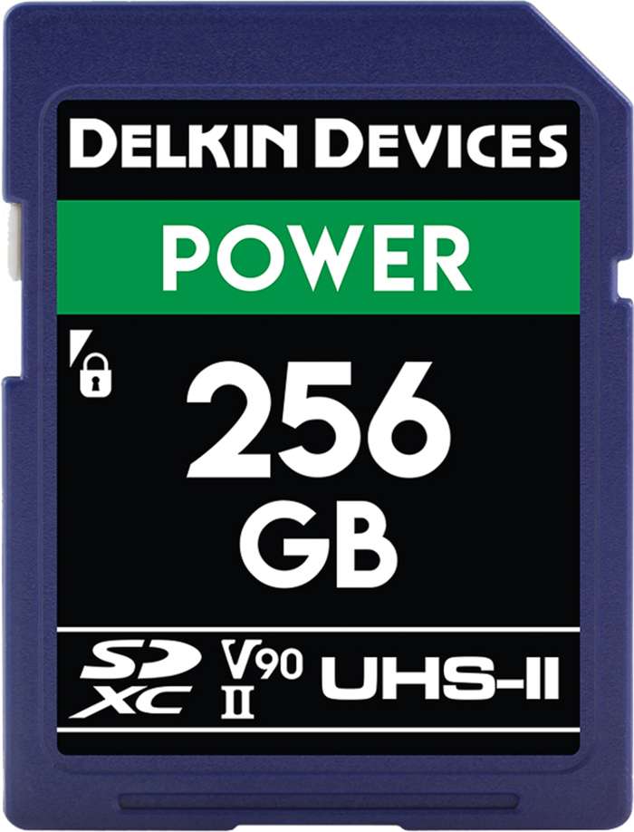 Delkin SD Power 2000X UHS-II U3 (V90) R300/W250 256GB
