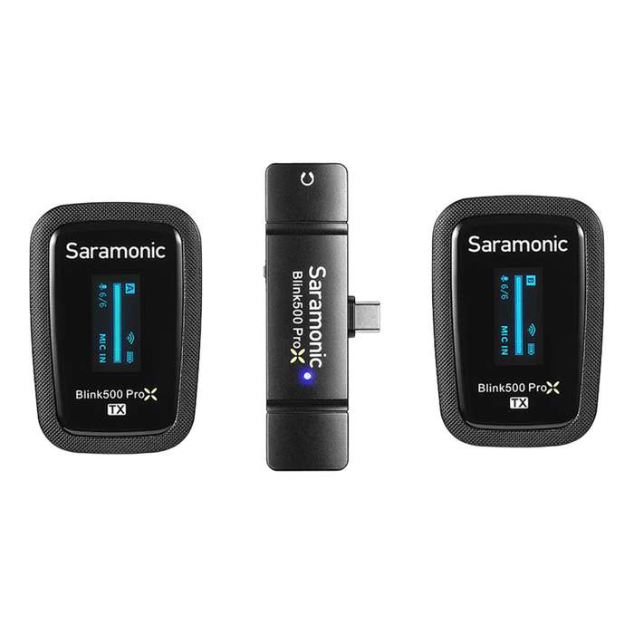 Saramonic Blink 500 ProX B6 (2,4GHz wireless w/ USB-C) | 2x Mikrofon pro zařízení s USB-C